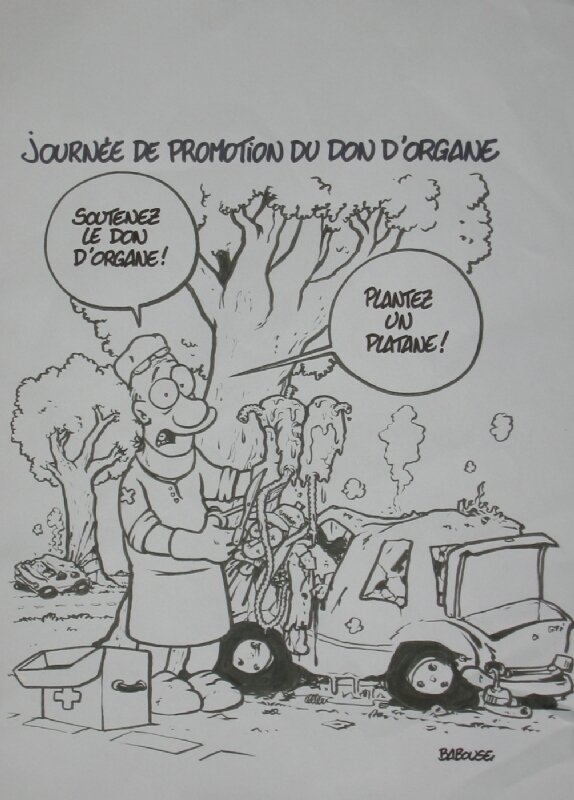 Don d'organe par Babouse - Illustration originale