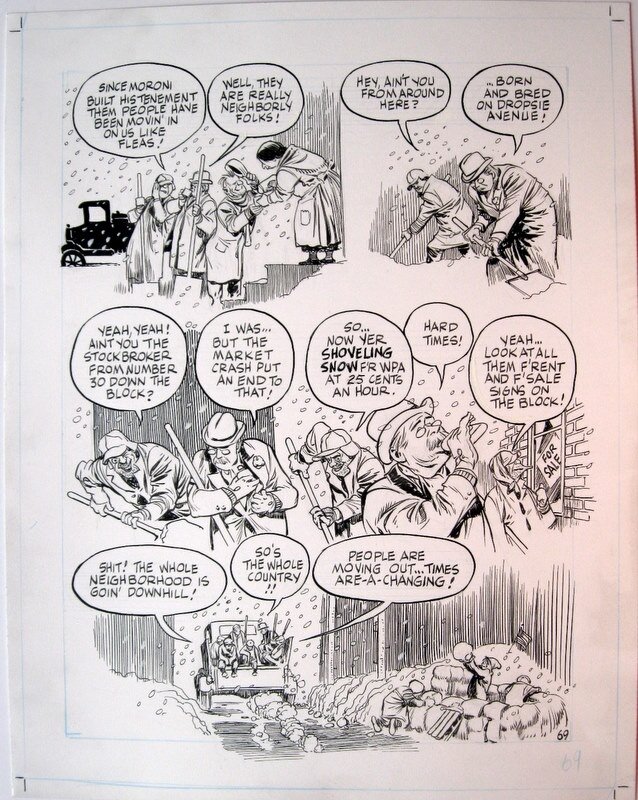Will Eisner, Dropsie avenue - page 69 - Planche originale