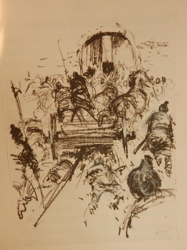 René Follet, Dessin préparatoire pour une expo - Original Illustration