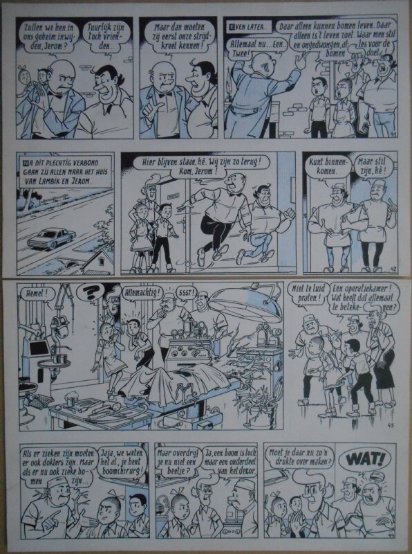 Paul Geerts, Suske en Wiske - 139 - De boze boomzalver - strook 41 tot 44 - Comic Strip