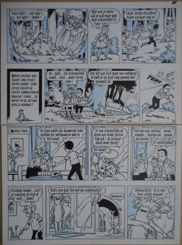 Paul Geerts, Suske en Wiske - 139 - De boze boomzalver - strook 77 tot 80 - Comic Strip