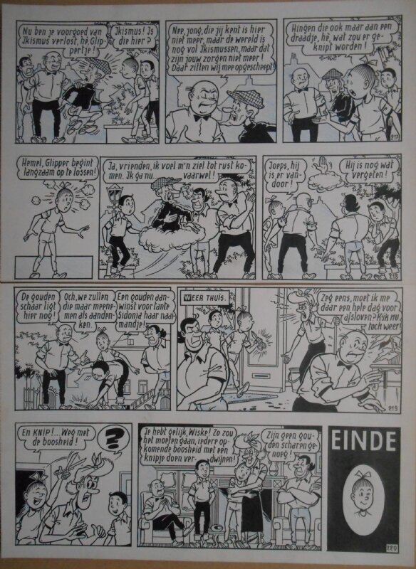 Paul Geerts, Suske en Wiske - 149 - De gladde glipper - strook 218 tot 220 - Comic Strip