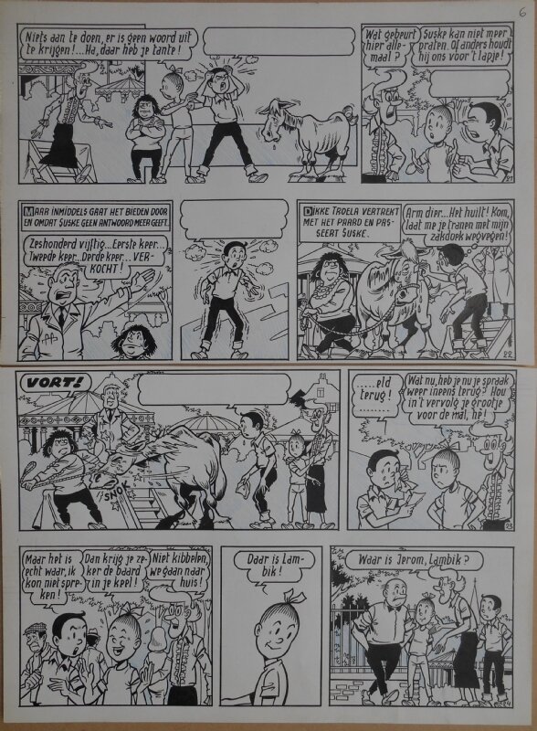 Paul Geerts, Suske en Wiske - 151 - Het ros Bazhaar - strook 21 tot 24 - Comic Strip