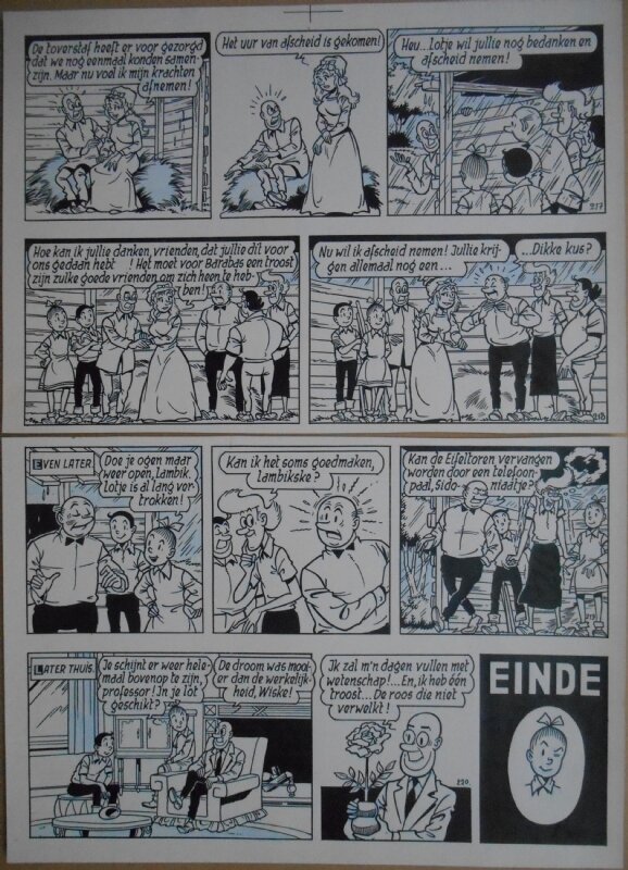 Paul Geerts, Suske en Wiske - 156 - De beminde Barabas - strook 217 tot 220 - Comic Strip