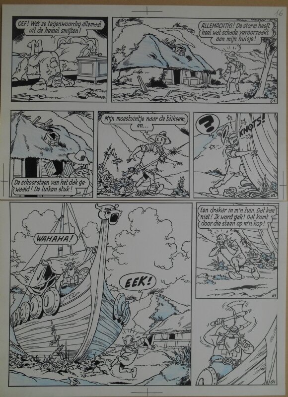 Paul Geerts, Suske en Wiske - 158 - De vinnige Viking - strook 61 tot 64 - Comic Strip