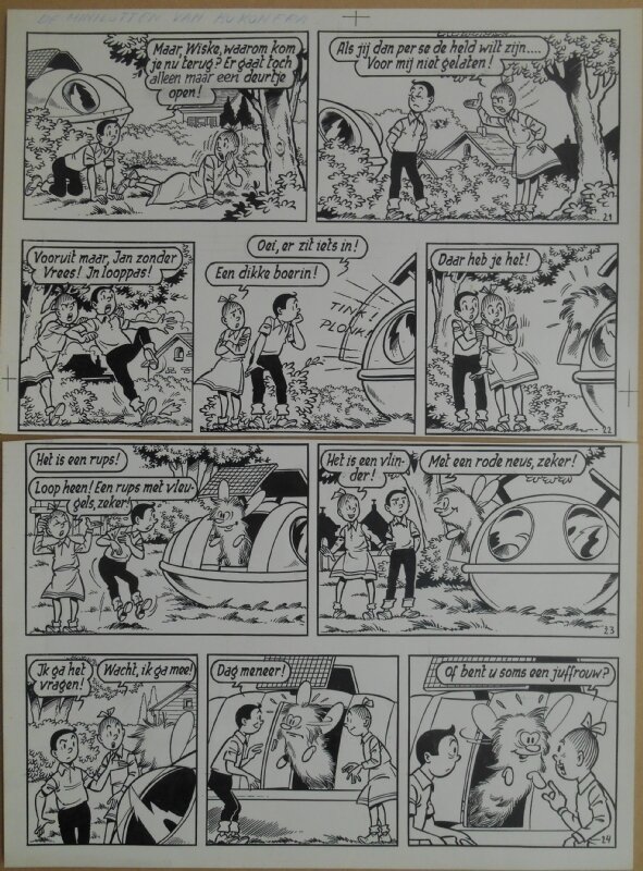 Paul Geerts, Suske en Wiske - 159 - De minilotten van Kokonera - strook 21 tot 24 - Comic Strip
