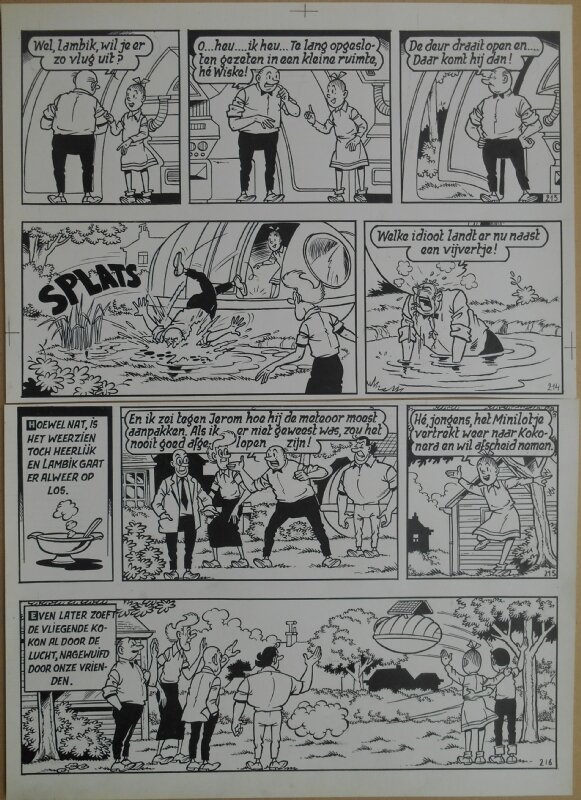 Paul Geerts, Suske en Wiske - 159 - De minilotten van Kokonera - strook 213 tot 216 - Comic Strip