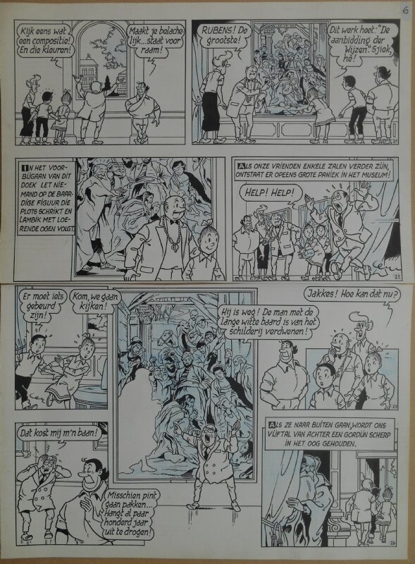Paul Geerts, Suske en Wiske - 164 - De raap van Rubens - strook 21 tot 24 - Comic Strip