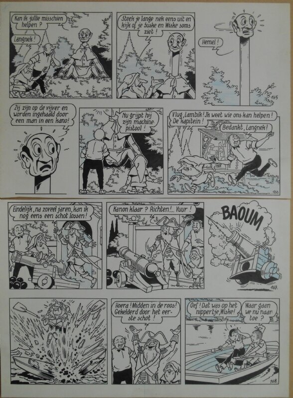 Paul Geerts, Suske en Wiske - 168 - De efteling elfjes - strook 165 tot 168 - Comic Strip