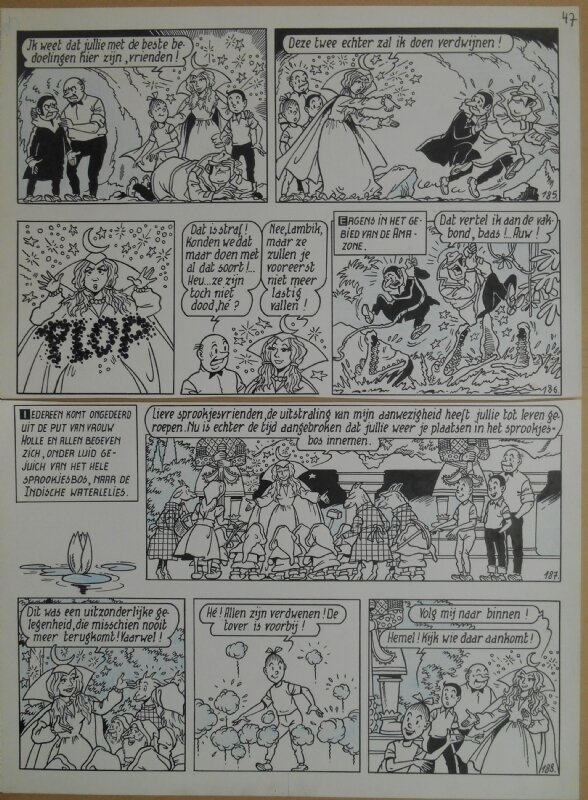 Paul Geerts, Suske en Wiske - 168 - De efteling elfjes - strook 185 tot 188 - Comic Strip