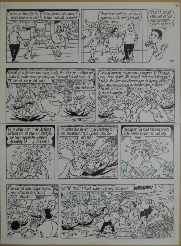 Paul Geerts, Suske en Wiske - 168 - De efteling elfjes - strook 189 tot 192 - Comic Strip