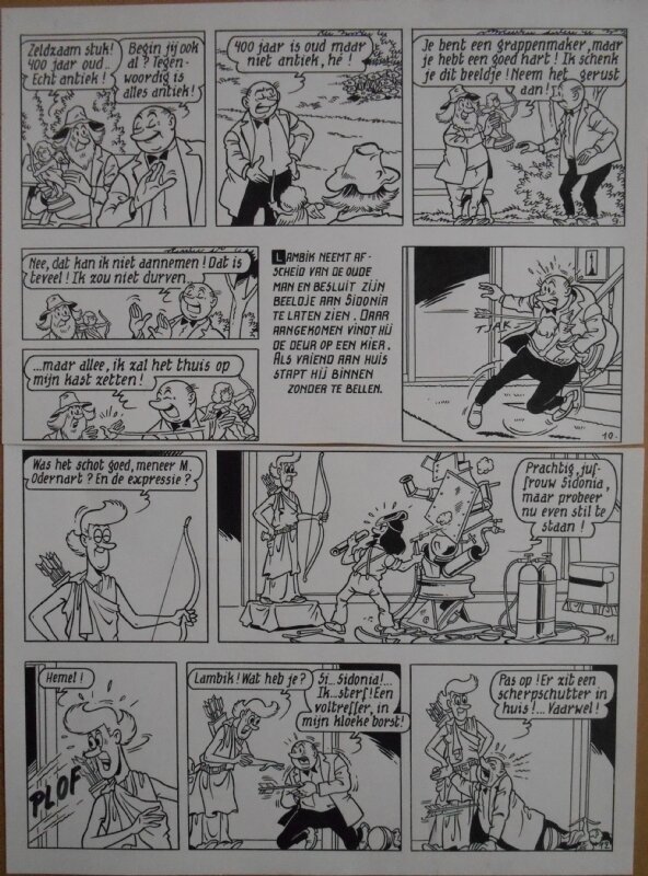 Paul Geerts, Suske en Wiske - 175 - De kadulle Cupido - strook 9 tot 12 - Comic Strip