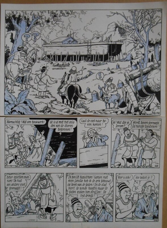 Paul Geerts, Suske en Wiske - 177 - De adellijke ark - strook 145 tot 148 - Comic Strip