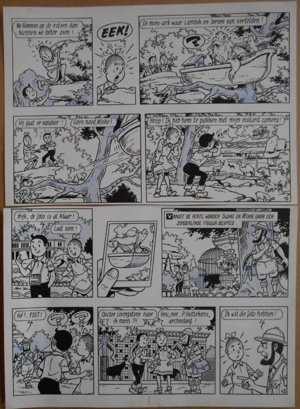 Paul Geerts, Suske en Wiske - 177 - De adellijke ark - strook 9 tot 12 - Comic Strip