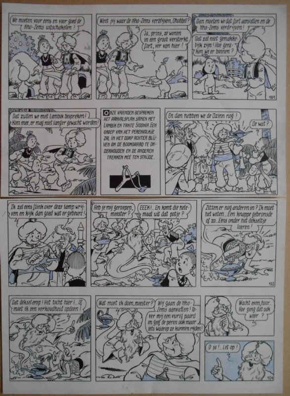 Paul Geerts, Suske en Wiske - 181 - De perenprins - strook 101 tot 104 - Comic Strip