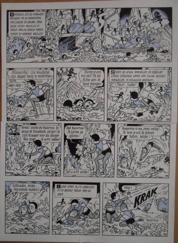Paul Geerts, Suske en Wiske - 182 - De koperen knullen - strook 169 tot 172 - Comic Strip