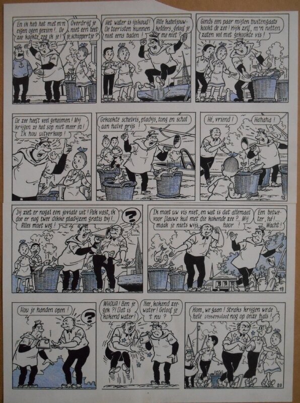 Paul Geerts, Suske en Wiske - 182 - De koperen knullen - strook 17 tot 20 - Comic Strip