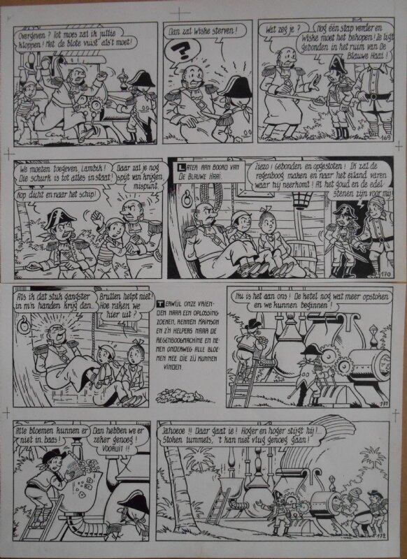 Paul Geerts, Suske en Wiske - 184 - De regenboogprinses - strook 169 tot 172 - Comic Strip