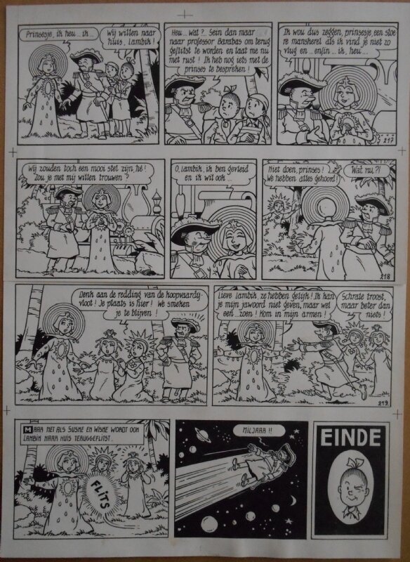 Paul Geerts, Suske en Wiske - 184 - De regenboogprinses - strook 217 tot 218 - Comic Strip