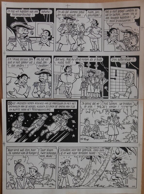 Paul Geerts, Suske en Wiske - 184 - De regenboogprinses - strook 41 tot 44 - Comic Strip