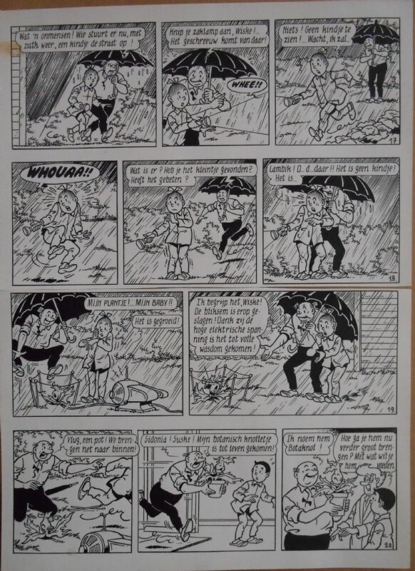 Paul Geerts, Suske en Wiske - 185 - De botte botaknol - strook 17 tot 20 - Comic Strip