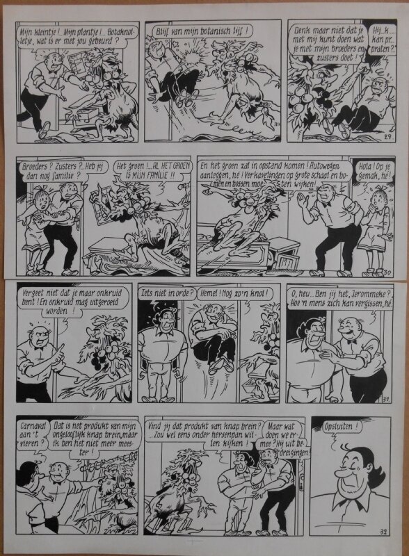 Paul Geerts, Suske en Wiske - 185 - De botte botaknol - strook 29 tot 32 - Comic Strip