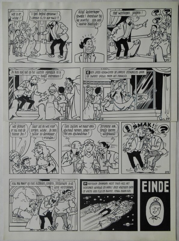 Paul Geerts, Suske en Wiske - 190 - De woelige wadden - Planche originale