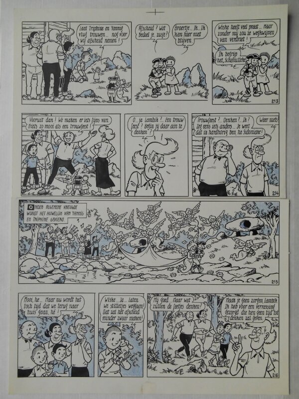 Paul Geerts, Suske en Wiske - 192 - Het bretoense broertje - Planche originale