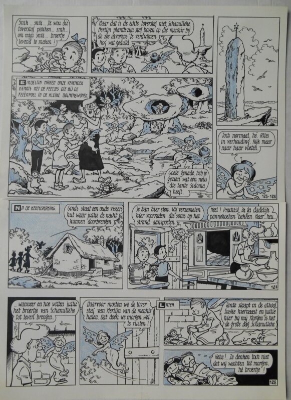 Paul Geerts, Suske en Wiske - 192 - Het bretoense broertje - Planche originale