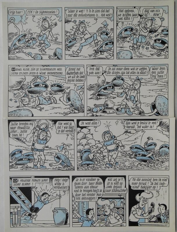 Paul Geerts, Suske en Wiske - 197 - Het delta duel - Planche originale