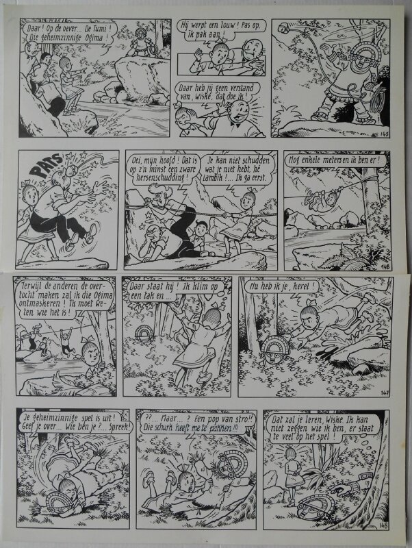 Paul Geerts, Suske en Wiske - 199 - De tamme tumi - Planche originale