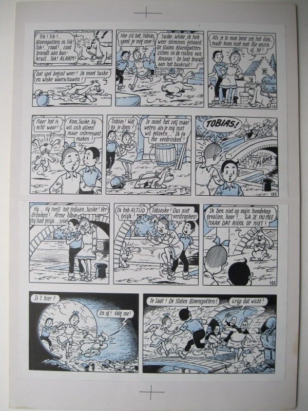 Paul Geerts, Suske en Wiske - 200 - Amoris van Amoras - Planche originale