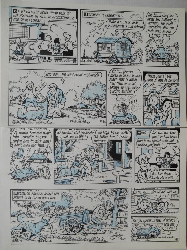 Paul Geerts, Suske en Wiske - 201 - Het dreigende dinges - Planche originale