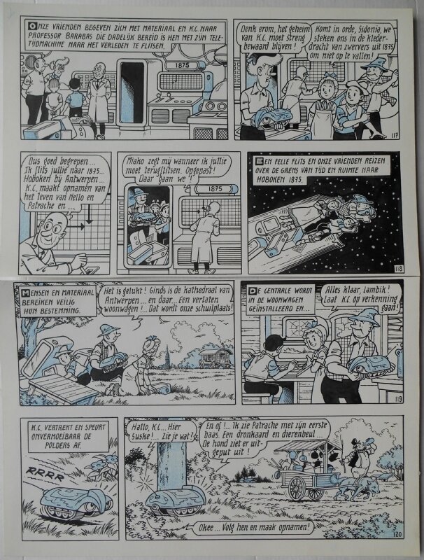 Paul Geerts, Suske en Wiske - 201 - Het dreigende dinges - Planche originale