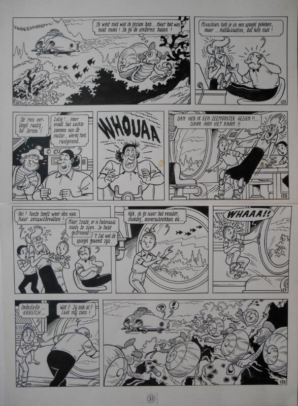 Paul Geerts, Suske en Wiske - 206 - De bonkige baarden - Planche originale