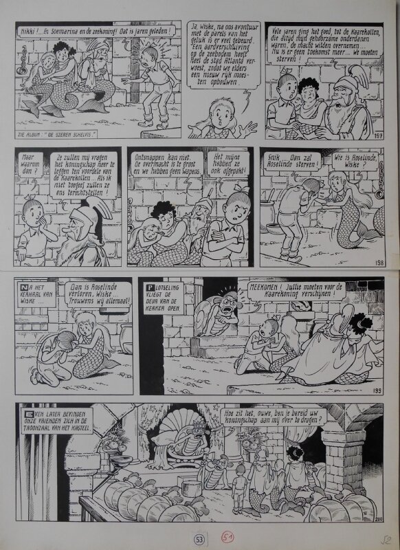 Paul Geerts, Suske en Wiske - 206 - De bonkige baarden - Planche originale