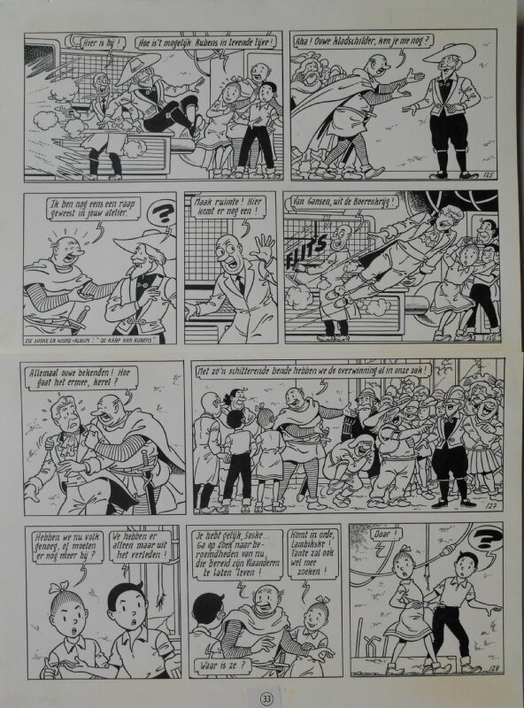 Paul Geerts, Suske en Wiske - 215 - De krimson-crisis - Planche originale