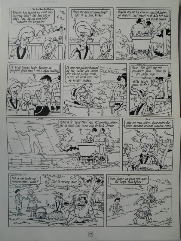 Paul Geerts, Suske en Wiske - 218 - De krachtige krans - Planche originale
