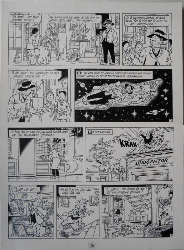 Paul Geerts, Suske en Wiske - 223 - De kleurenkladder - Planche originale
