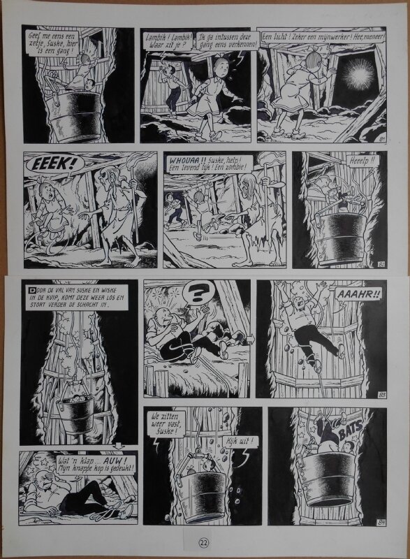Paul Geerts, Suske en Wiske - 226 - De mysterieuze mijn - strook 81 tot 84 - Comic Strip