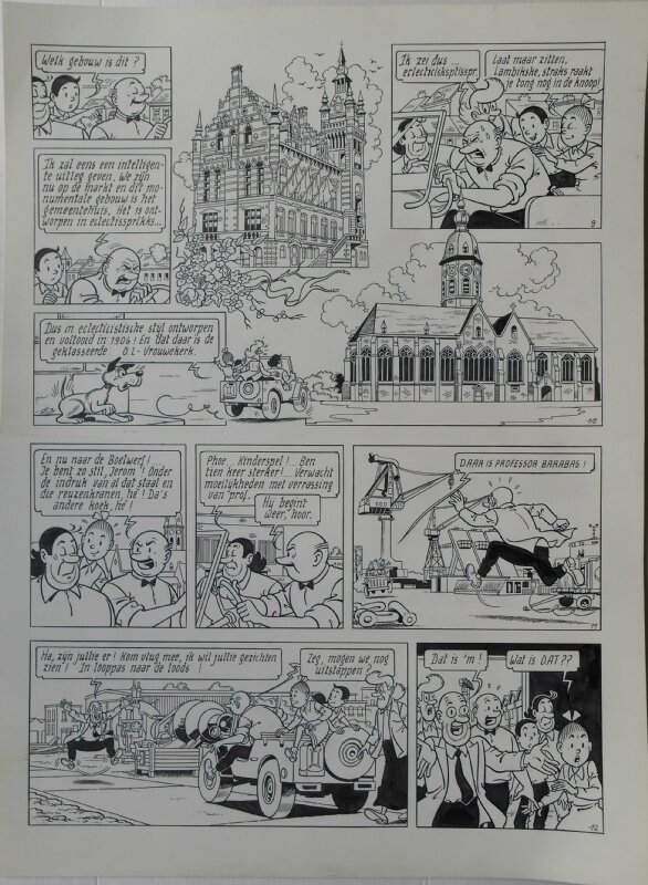 Paul Geerts, Suske en Wiske - 229 - Tazuur en Tazijn - Planche originale
