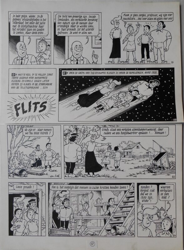 Paul Geerts, Suske en Wiske - 229 - Tazuur en Tazijn - Planche originale