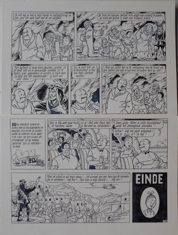 Paul Geerts, Suske en Wiske - 231 -De scherpe schorpioen - Planche originale