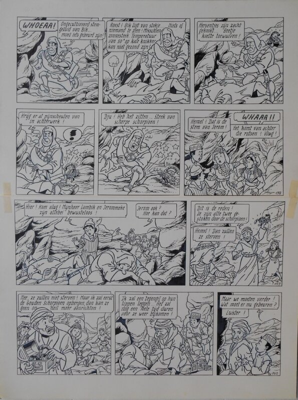 Paul Geerts, Suske en Wiske - 231 -De scherpe schorpioen - Planche originale