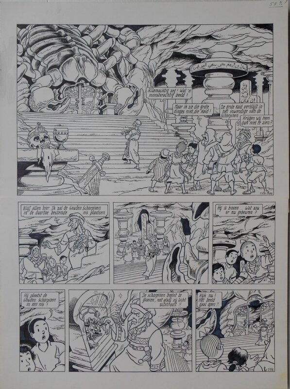 Paul Geerts, Suske en Wiske - 231 -De scherpe schorpioen - Planche originale