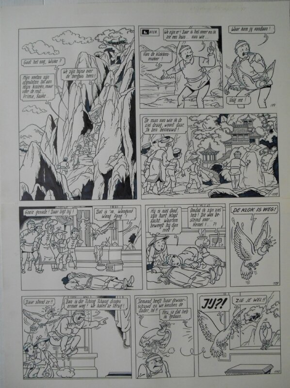Paul Geerts, Suske en Wiske - 233 - De klinkende klokken - Planche originale