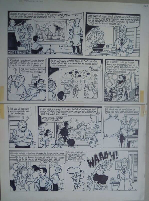 Paul Geerts, Suske en Wiske - 239 - De stervende ster - Planche originale