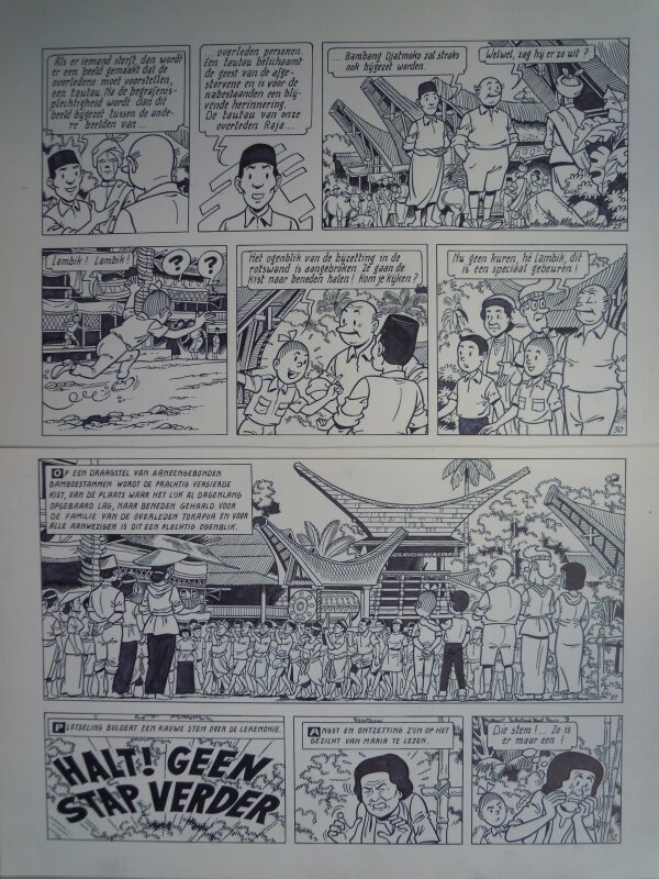 Paul Geerts, Suske en Wiske - 242 - Takapua Toraja - Planche originale