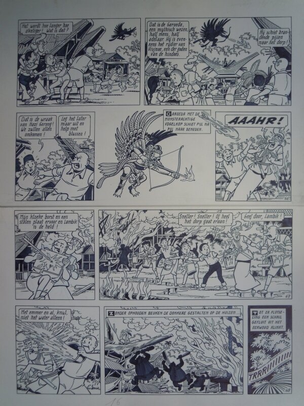 Paul Geerts, Suske en Wiske - 242 - Takapua Toraja - Planche originale