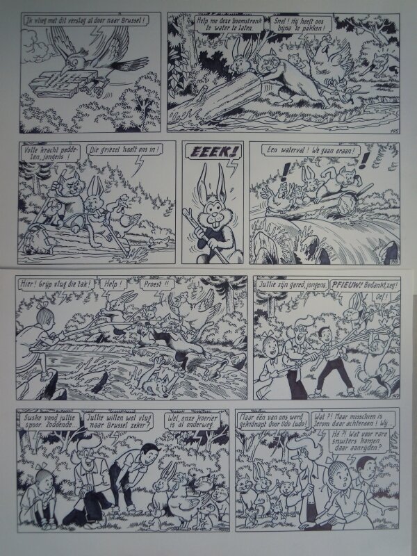 Paul Geerts, Suske en Wiske - 243 - De averechtse aap - Planche originale